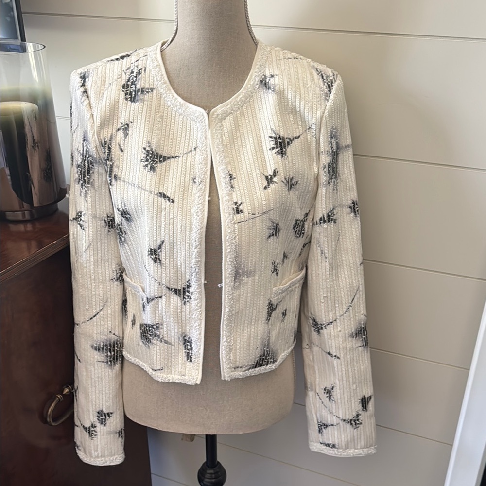 Derek Lam 10 Crosby evening beaded jacket. Size 8